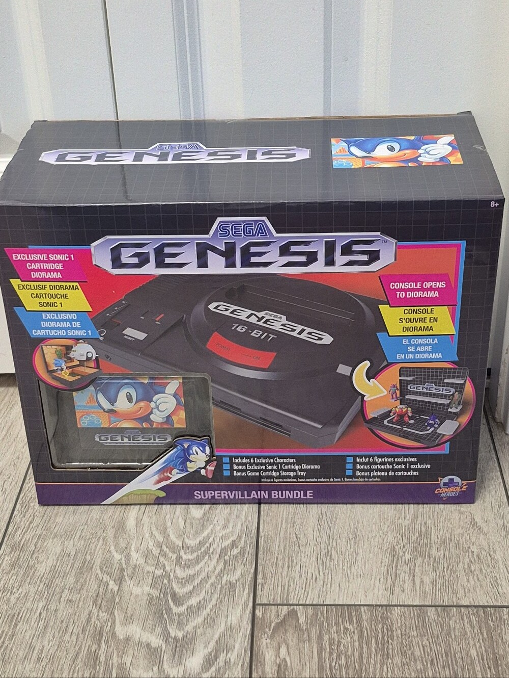 SEGA Genesis 16-Bit Home Console Black NTSC-U/C Cartridge Slot Headphone Jack